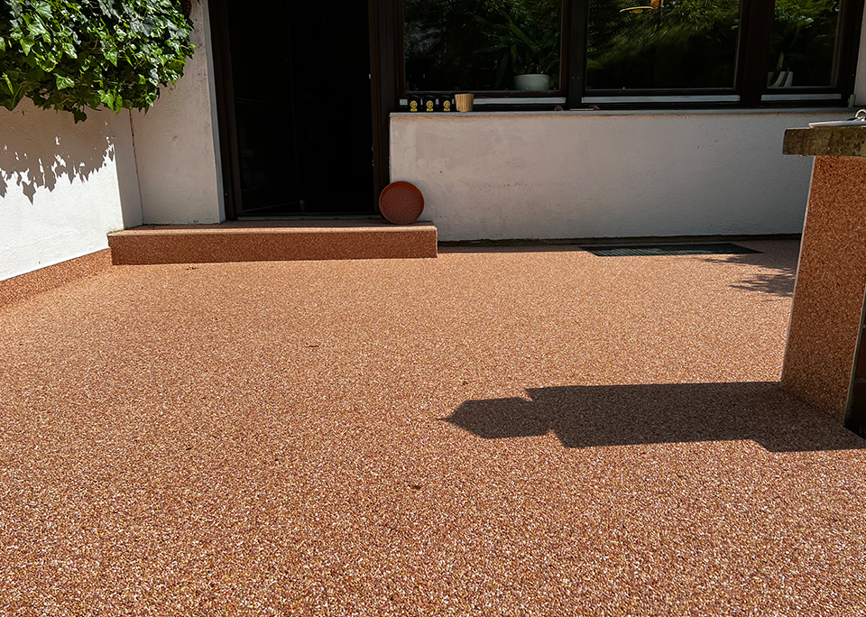 Steinteppich für die Terrasse